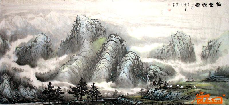 松壑云烟(2008年的第一幅作品...