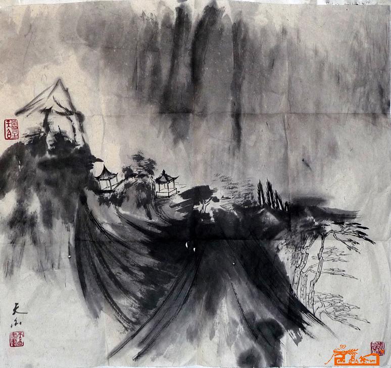 《张延昀书画集》-《雨后千山秀如铁》